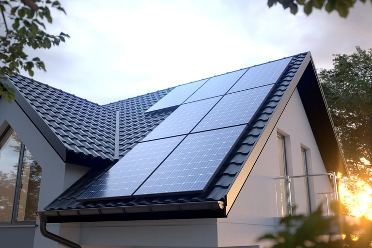 Solar energy concept illustration